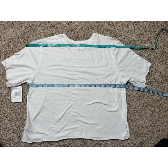 HURLEY short sleeve, slightly cropped, t- shirt, Women's Medium, Patriotic; NWT - Picture 6 of 12